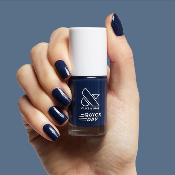 Olive and June Other - Suited | Olive & June Quick Dry Nail Polish, Navy Blue, 0.3 oz.